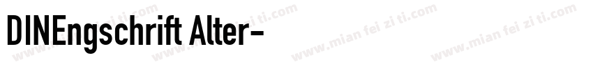 DINEngschrift Alter字体转换